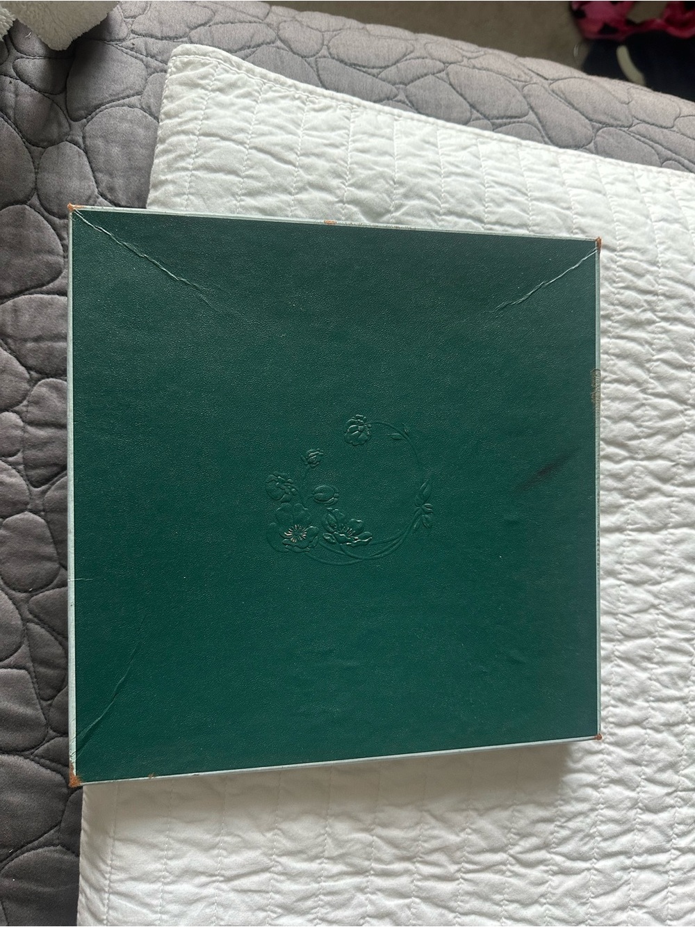 Vintage Perrier- Jouet 100% silk scarf original box unused made in Japan